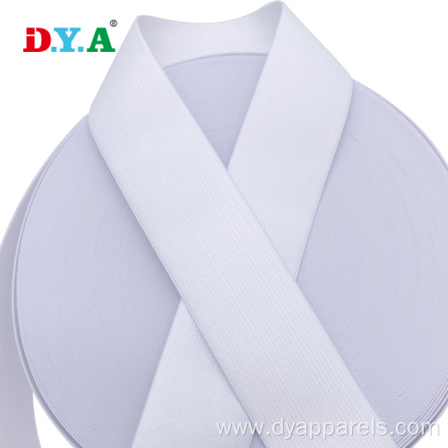 Hot Sale White Woven Elastic Tape 45mm